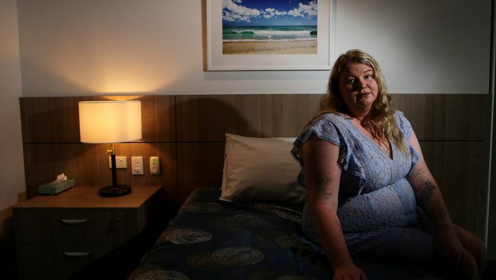 Ramsay Clinic Thirroul patient Bianca, who was first raped when she was in high school and shared her story shared her story of recovery in 2022. Picture by Sylvia Liber