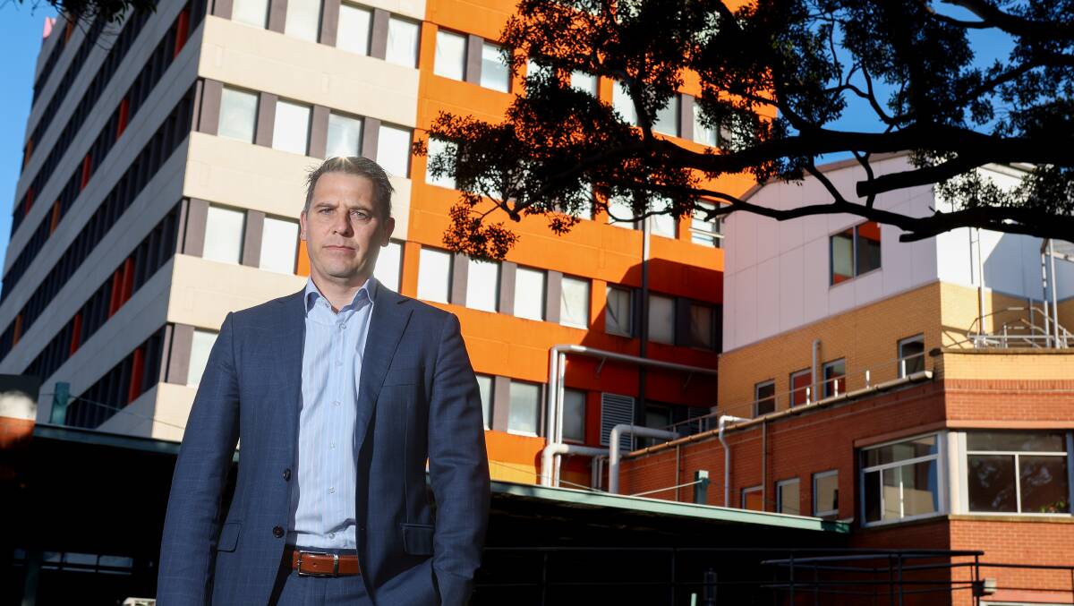 NSW Health Minister Ryan Park outside Wollongong Hospital in 2023. Picture by Adam McLean