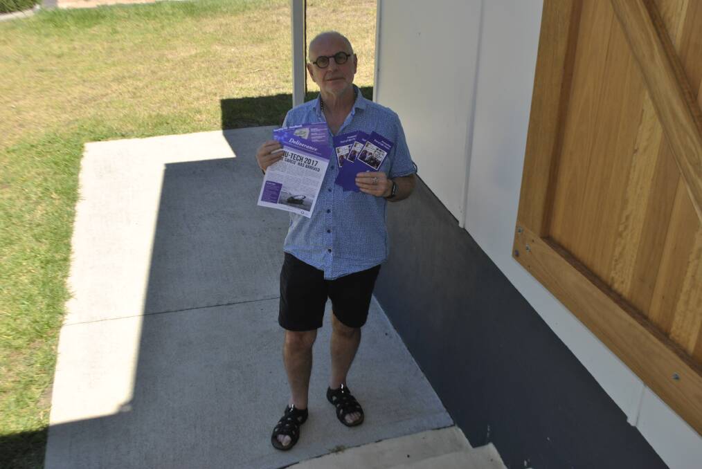 Exit International director Dr Philip Nitschke addressed more than 100 people at a public meeting and workshop at Colo Vale Community Centre on Saturday.