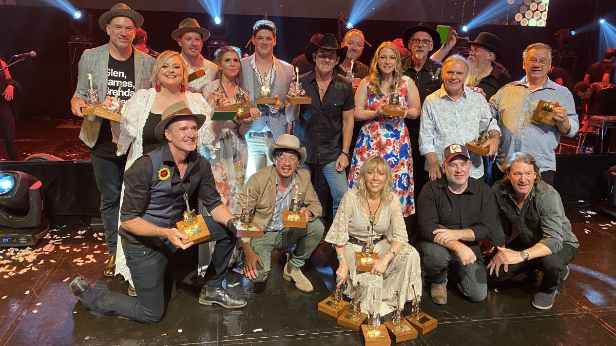 The winners at the 2020 Toyota Golden Guitar Awards. Next year the awards will be presented online. Picture: Laurie Bullock
