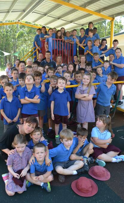 Don't close: Students, teachers and parents of Falls Creek Public School are overwhelmed by the news their school is in danger of closing. Photo: Jessica Long