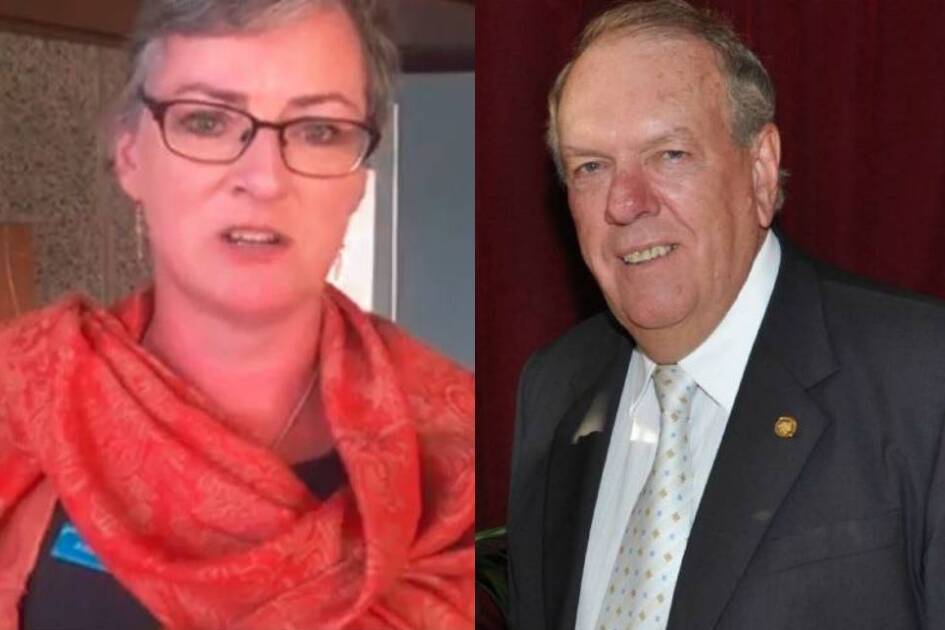 AT LOGGERHEADS: Shoalhaven Mayor Amanda Findley and Councillor Greg Watson don't see eye to eye on whether council should get involved in this court case.