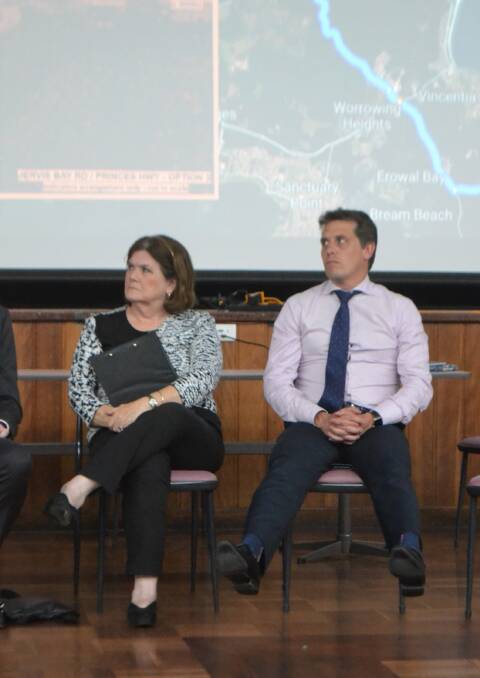 Shadow Treasurer Ryan Park at a community meeting about the Princes Highway-Jervis Bay Road intersection at St Georges Basin Country Club in November. Picture: Rebecca Fist