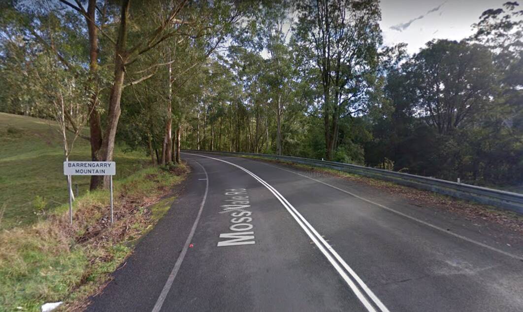 Street view of Moss Vale Road onto Barrengarry Mountain courtesy of Google Maps.