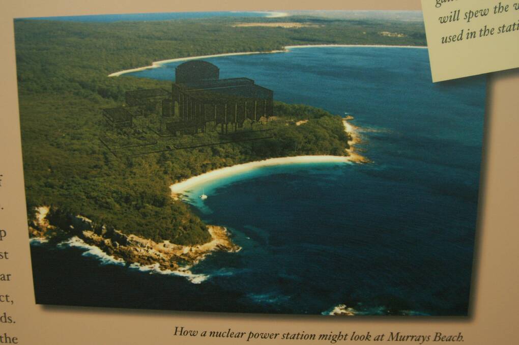 An impression on the nuclear power station at Murrays Beach in Jervis Bay.