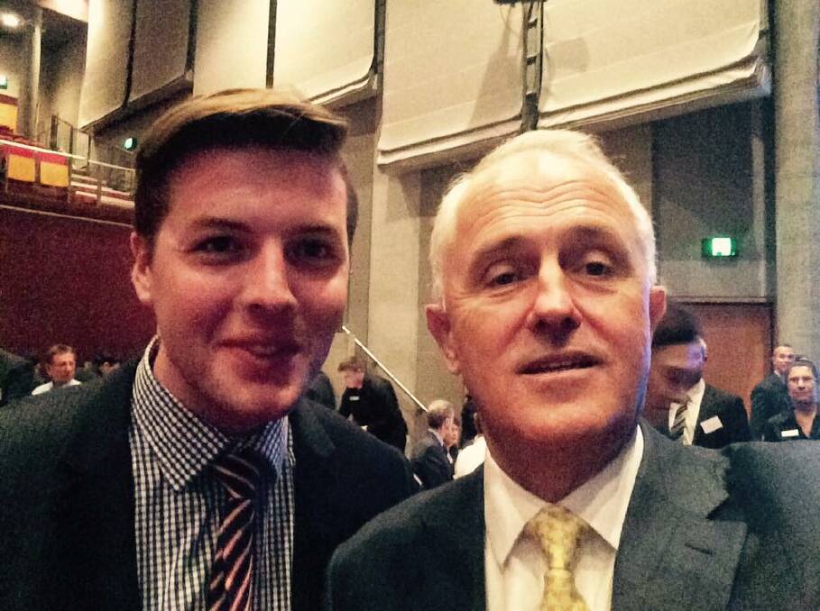 Paul Ell with former PM Malcolm Turnbull in 2016