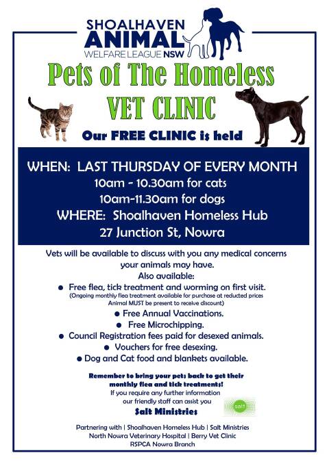 Free vet clinic for owners in need