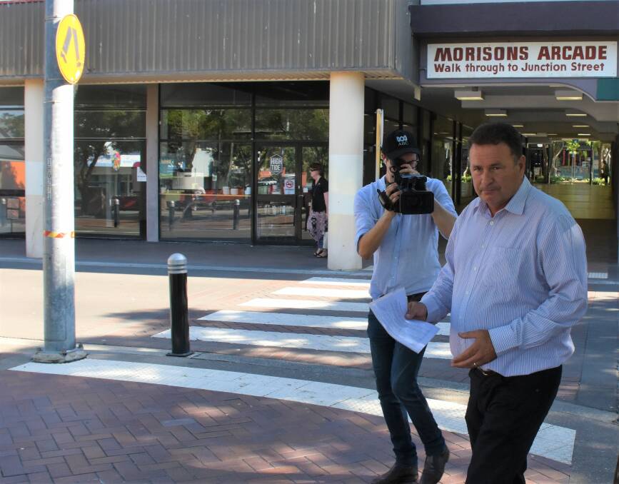 Grant Schultz in Nowra on the day he resigned from the Liberal Party and announced he would run as an Independent. Picture: Rebecca Fist