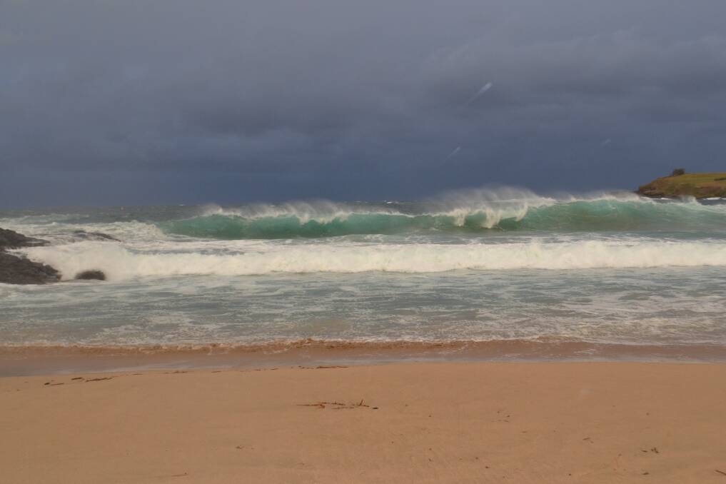Surf Beach, Kiama, during big surf earlier this year. Picture: Rebecca Fist