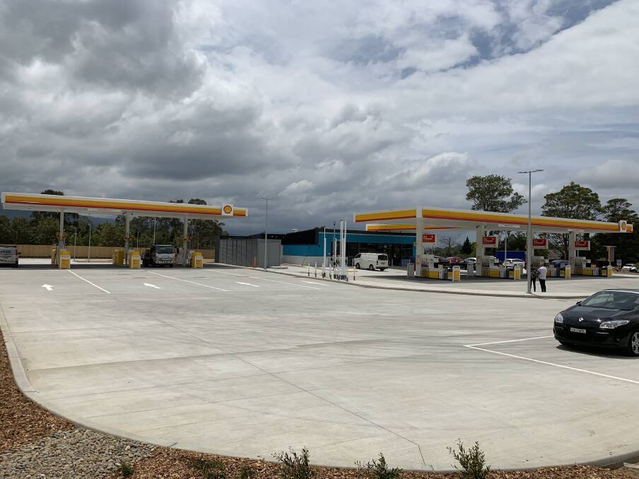 GOOD TO GO: A new Shell service station on the Princes Highway, Bomaderry, will open "any time" with council's approval. Picture: Supllied 
