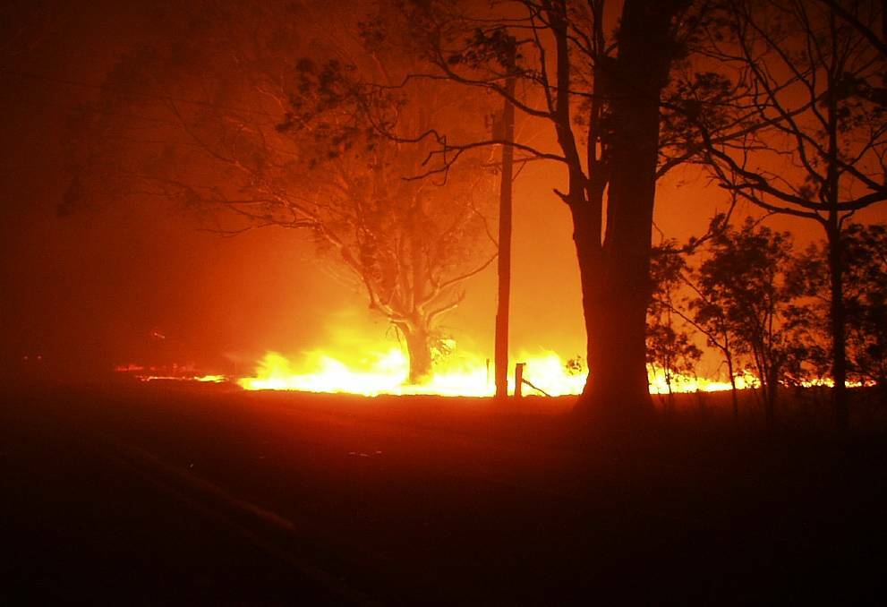 An old shot of a fire Shoalhaven RFS worked to extinguish.