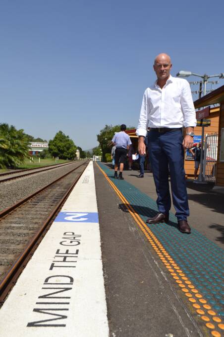 Andy Higgins at Berry Railway Station. Picture: Rebecca Fist