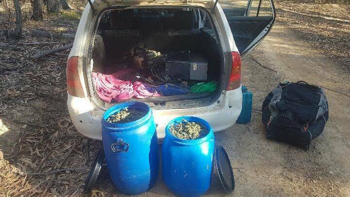 A Cobargo man found with more than 11kg of cannabis in his car boot after a high-speed chase on the Far South Coast, has been sentenced to jail.