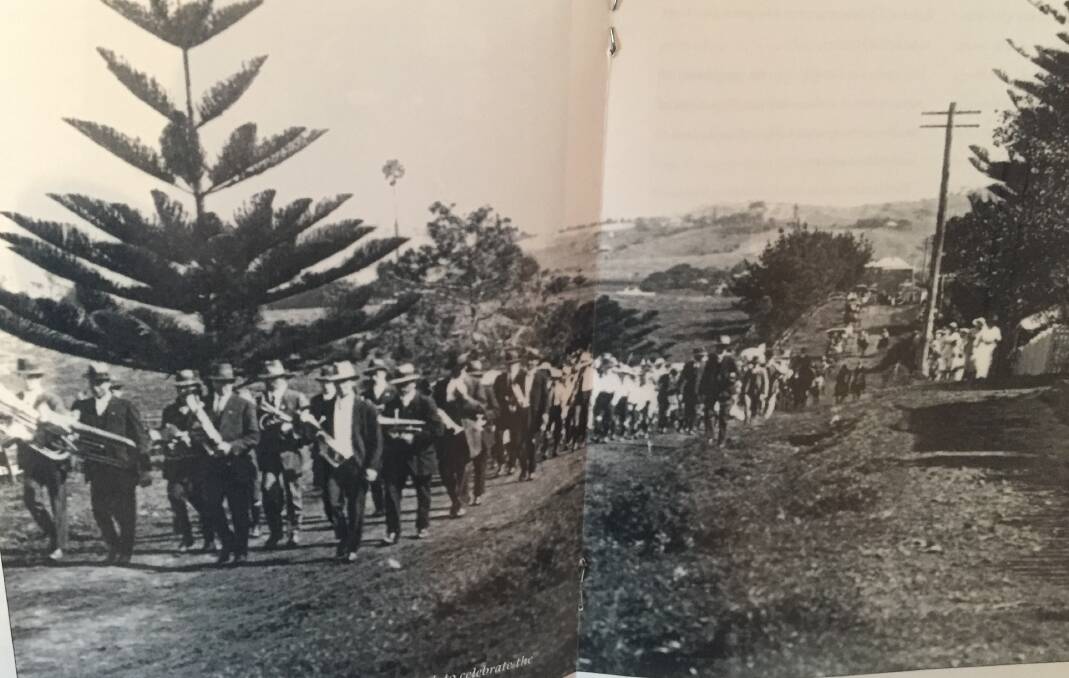 HUGE EVENT: It seemed almost all the whoel town turned out for the opening of the Gerringong RSL Hall in 1921.
