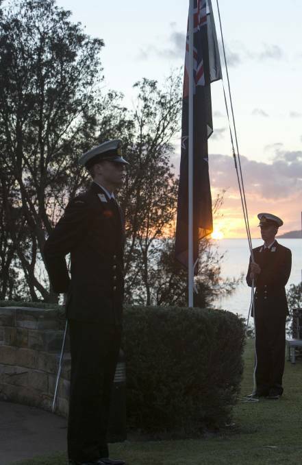SPECIAL: The Anzac Day dawn service at HMAS Creswell is always special. This year, due to COVID concerns, the service will not be opened to the general public.

