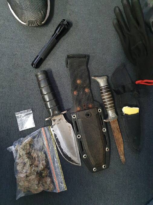 Some of the items South Coast Police seized during a proactive operation in Nowra.