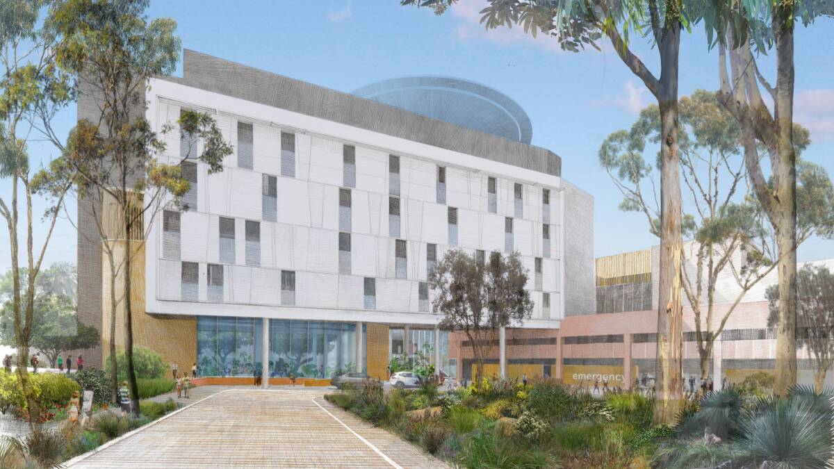 PLANS: An artists impression of the new Shoalhaven Hospital redevelopment. Image: NSW Health