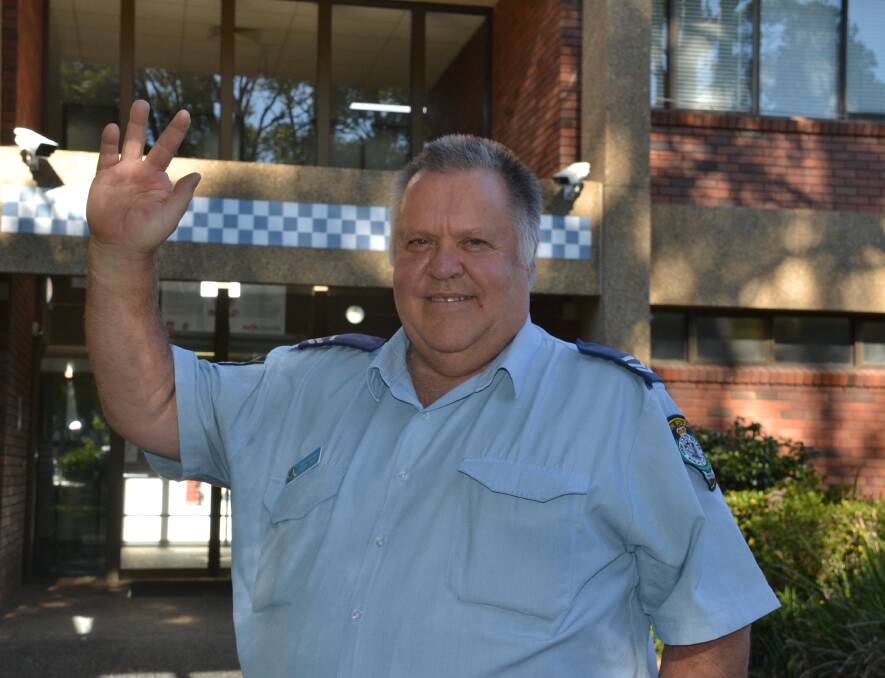 BYE MATE: Senior Constable Anthony Fingers Jory has taken extended leave before retiring from the NSW Police Force after almost 21 years.