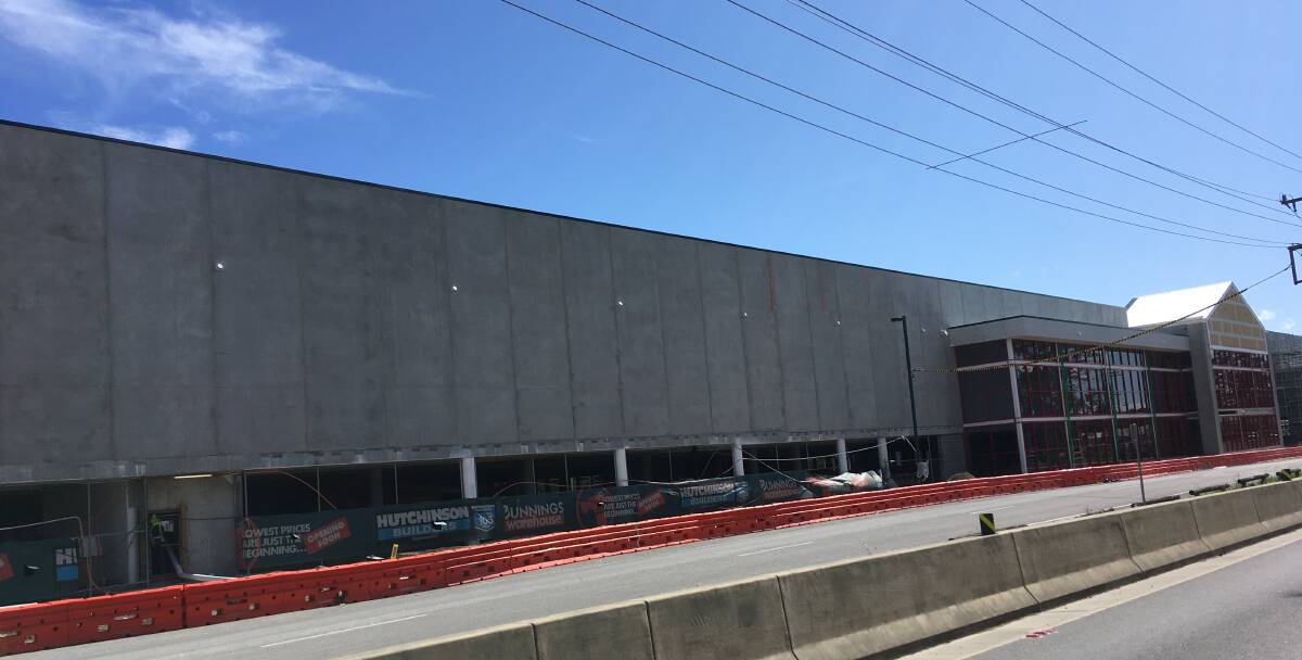 TAKING SHAPE: The $27.8 million South Nowra Bunnings store is progressing and will be opened before the year's end.