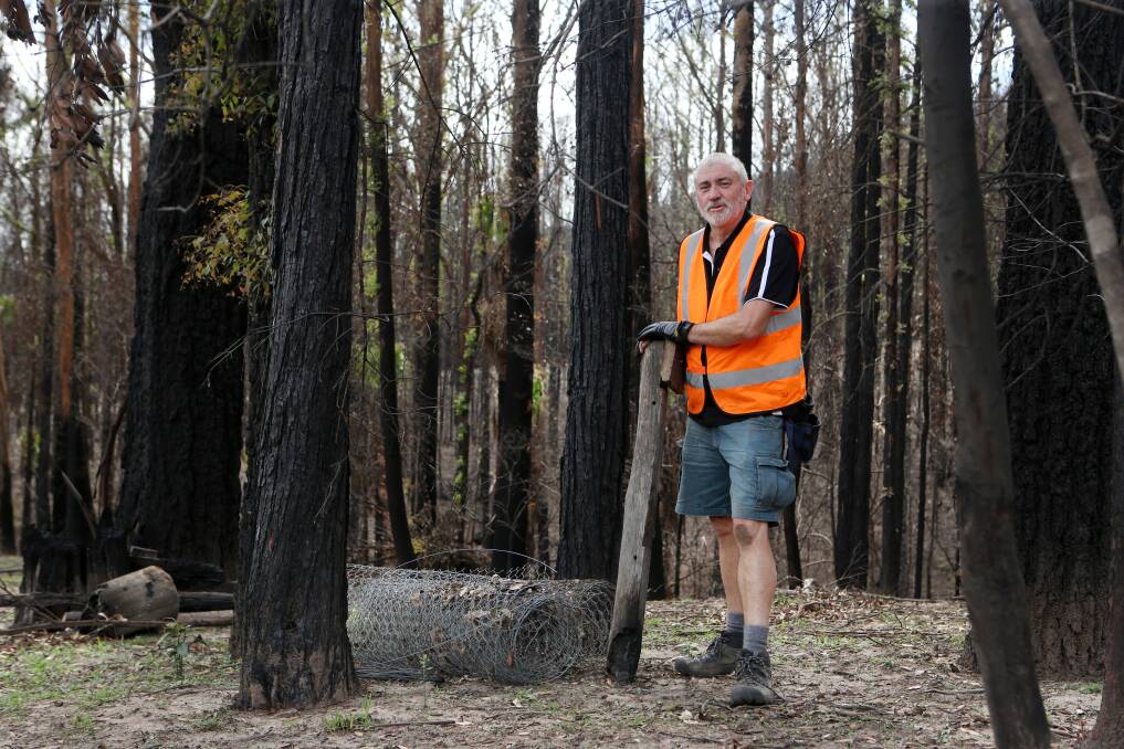 GET INVOLVED: BlazeAid volunteer Greg Murphy has encourages all to get involved with the organisation to help in the bushfire recovery efforts. Photo: Sylvia Liber