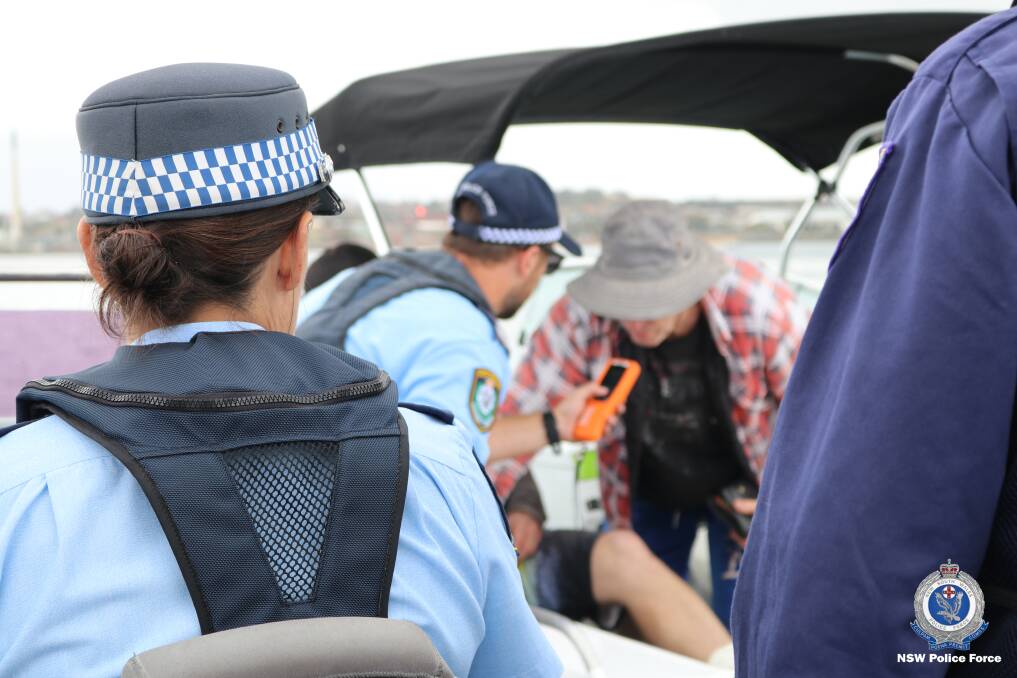 South Coast waterways were the focus of a marine police blitz last weekend as part of the state-wide Operation Riptide. Image NSW Police
