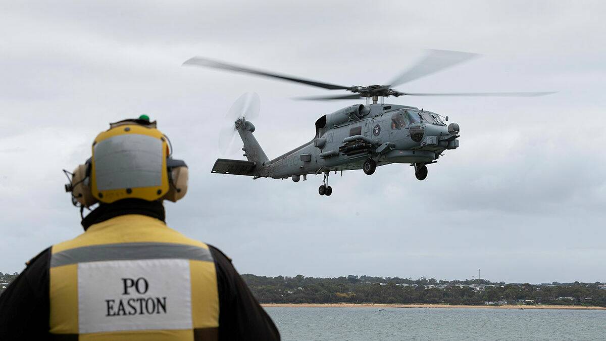 HOME BASE: HMAS Albatross is home to four Royal Australian Navy helicopter squadrons, including the Seahawk MH-60 Romeo helicopters of 816 Squadron and the unmanned drone squadron. Image: Defence