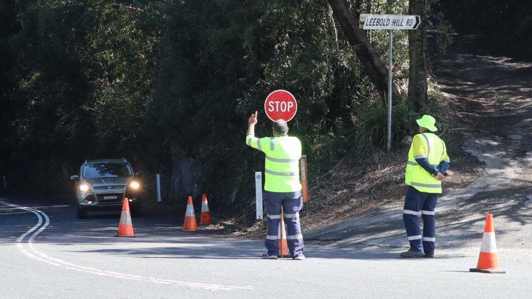 Transport for NSW is in regular contact with RFS and has plans in place if a fire breaks out in during the planned road works on Cambewarra Mountain.