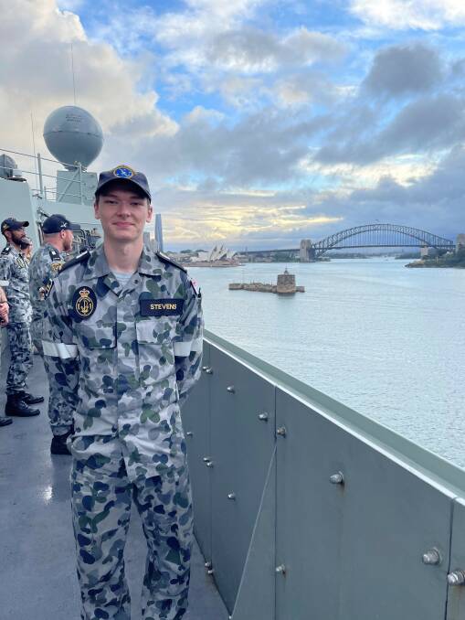 BACK AT BASE: Midshipman Brandon Stevens is back at HMAS Albatross after completing Operation COVID Assist role.