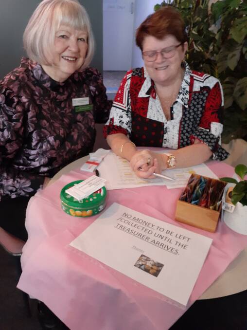  GREAT DAY: St Georges Basin VIEW treasurer and assistant treasurer Robynne Daniels and Lesley Heffernan a the clubs 45th anniversary celebrations.