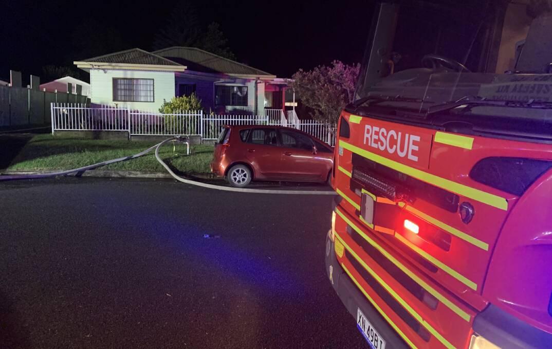 INCIDENT: Multiple fire crews from across the Shoalhaven attended the house fire in Bomaderry in the early hours of Monday morning. mage: Supplied