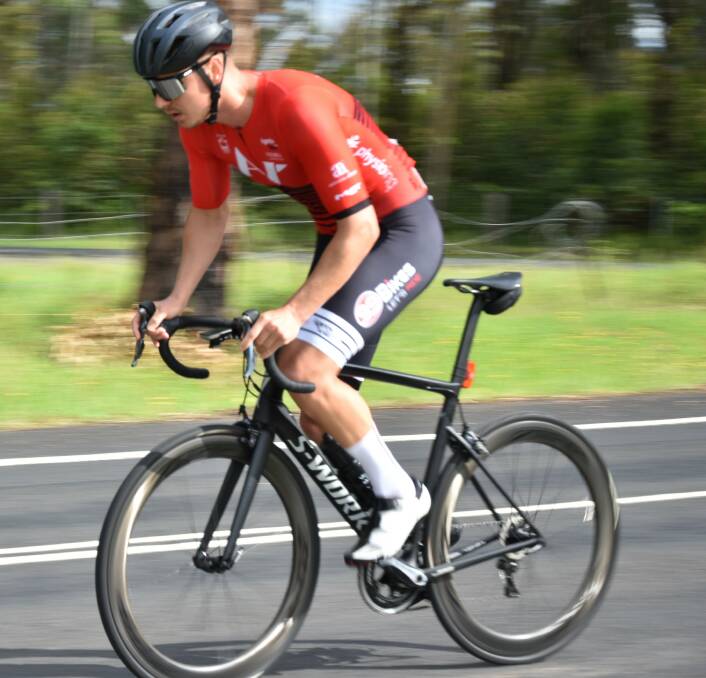 WINNER: A grade race winner of the opening round of the Nowra Velo Clubs 2022 Optus Team Series on Sunday, Merrick Law.
