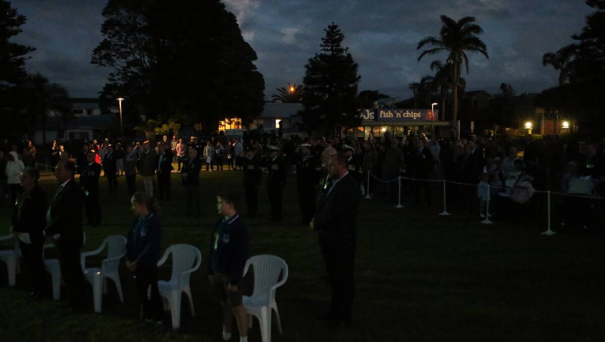 CROWD: Despite it being an invite only event a couple of hundred members of the public also attended the Greenwell Point dawn service.