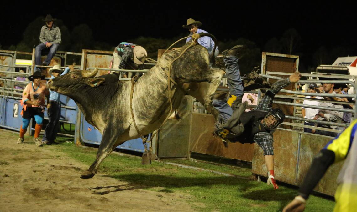 ACTION APLENTY: It is planned to again have the rodeo on Friday night at the 2021 Nowra Show.
