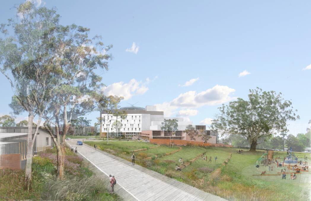 DESIGN: An artists impression entitled Shoalhaven Park View as part of the new Shoalhaven Hospital redevelopment. Image: NSW Health