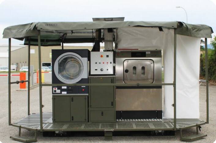 The essential life support solution, modernising catering, shower, ablution and laundry platforms for serving personnel in the NZDF developed by Shoalhaven-based Global Defence Solutions (GDS).
