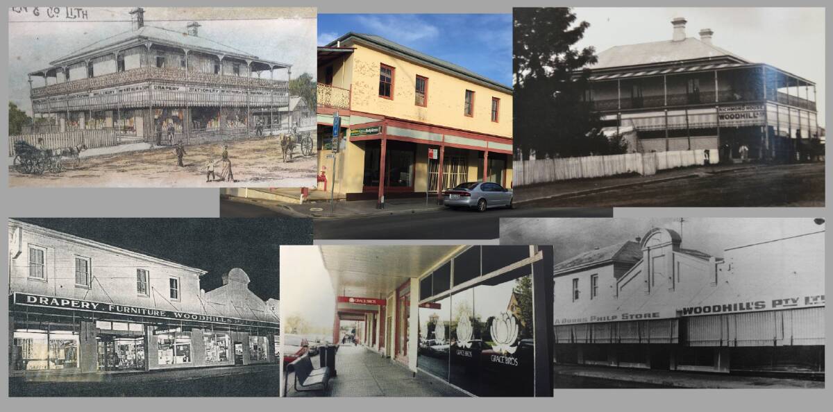 The many different faces of the building known as the Spotlight building in the Nowra CBD. Photos: Shoalhaven in the 20th Century/Shoalhaven Historical Society