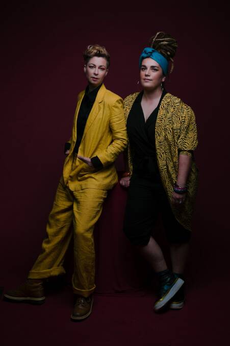 READY TO GO: Leisha Jungalwalla and Cat Leahy who form Indie pop-rock band This Way North will be performing at Pyree Hall as part of the Festival of Small Halls Autumn Tour 2021 on Saturday, April 24.
