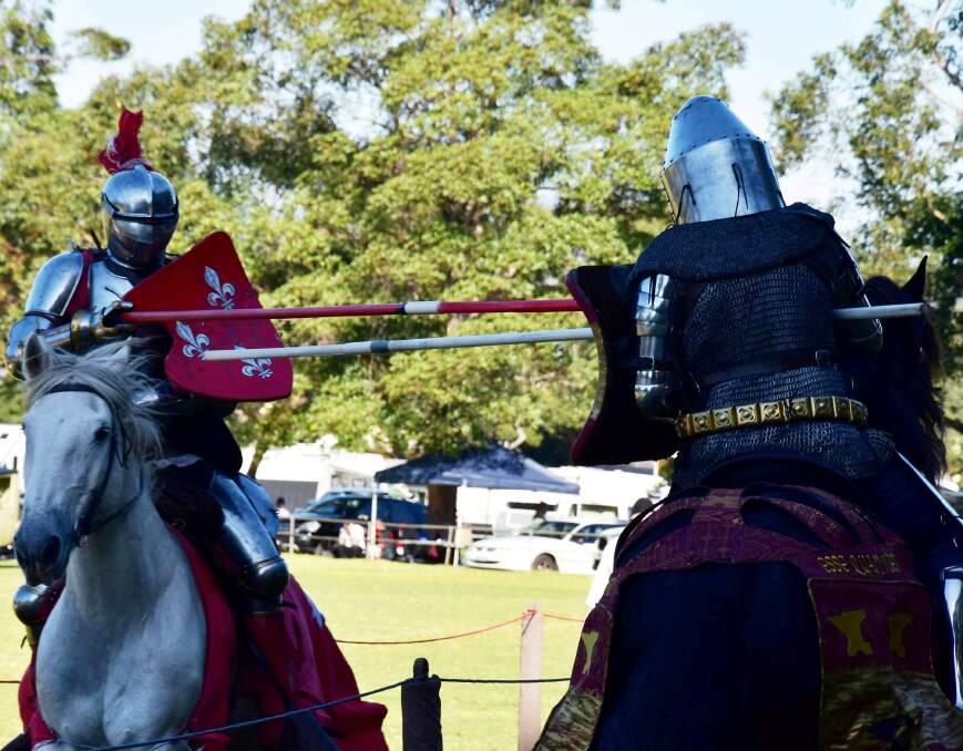 SPECTACULAR: Jousting has been one of the real hits with Berry Celtic Festival goers in recent years and is full of excitement, and the heavily armoured noble Knights are bound to once again put on a great show for the crowd. 