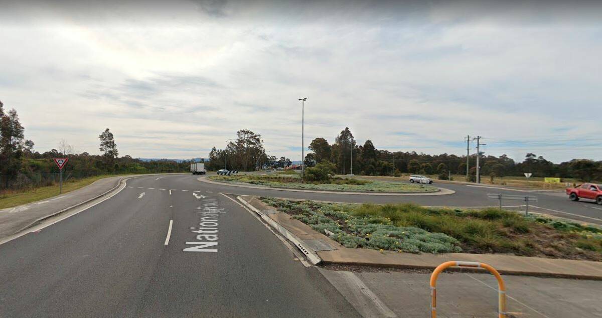 ROAD CHANGES: There will be changed traffic conditions on the Princes Highway, south of Nowra at the Warra Warra Road roundabout next week with Transport for NSW installing a vehicle activated safety sign. Image: Google Maps