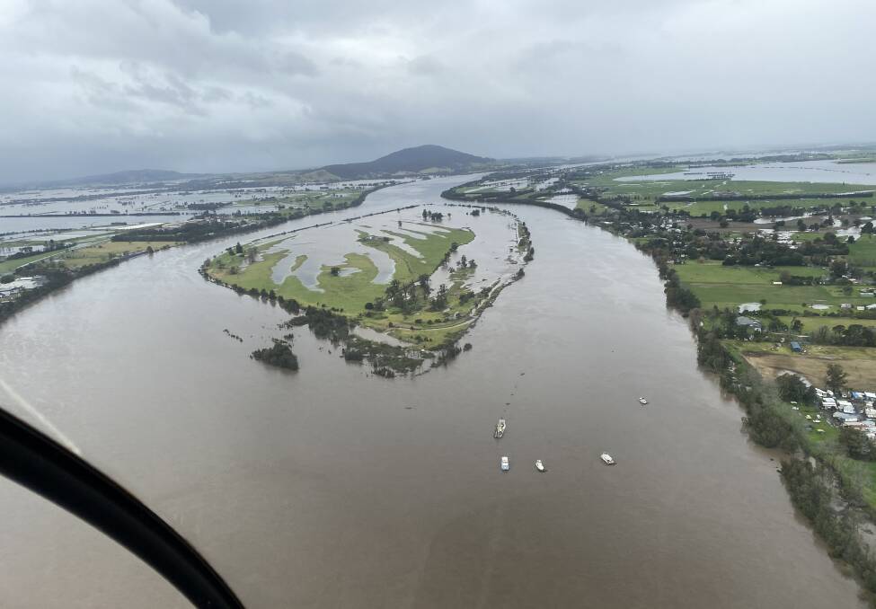 WATER LOGGED: Max Cochrane's photo of a partially submerged Pig Island in the middle of the Shoalhaven River during last week's flooding.