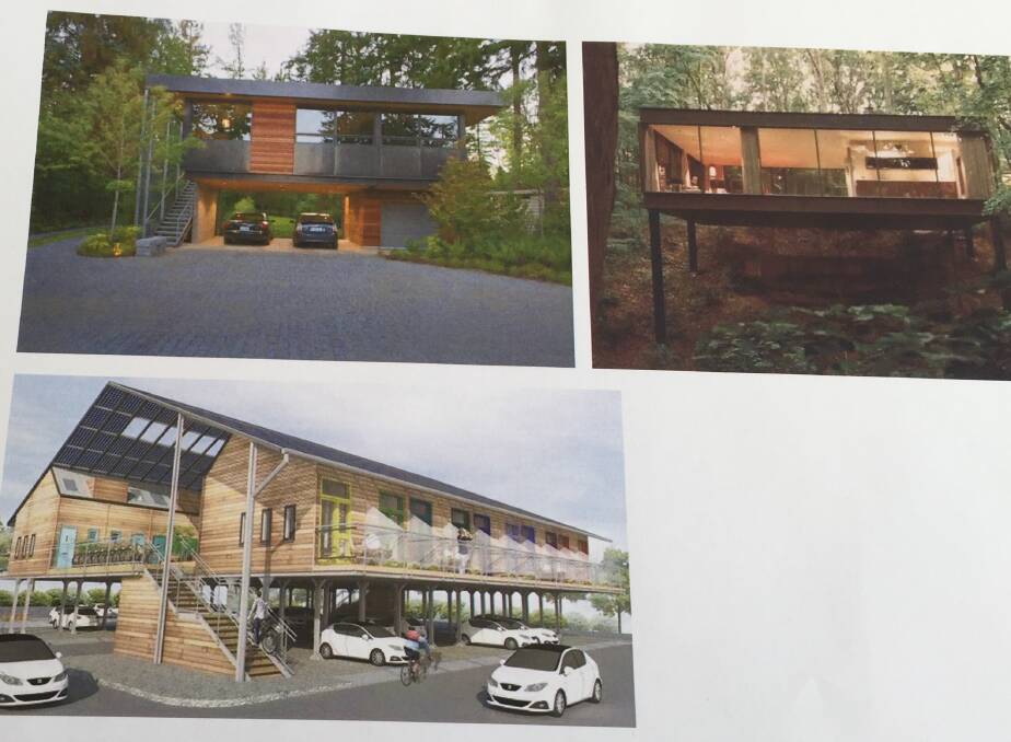 Some of the concept designs of the two-storey $5 million Nowra Veterans' Wellbeing Centre, which will have lower level undercroft car parking, a lift to the top level as well as access from street level.