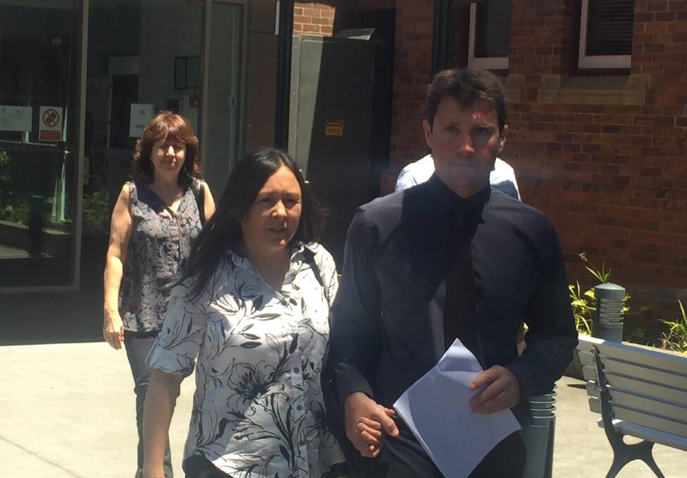 Troy Almond's parents Kim Macklin and Daniel Almond leave Nowra Courthouse after deputy state coroner Teresa O’Sullivan handed down her findings into the toddler's death.