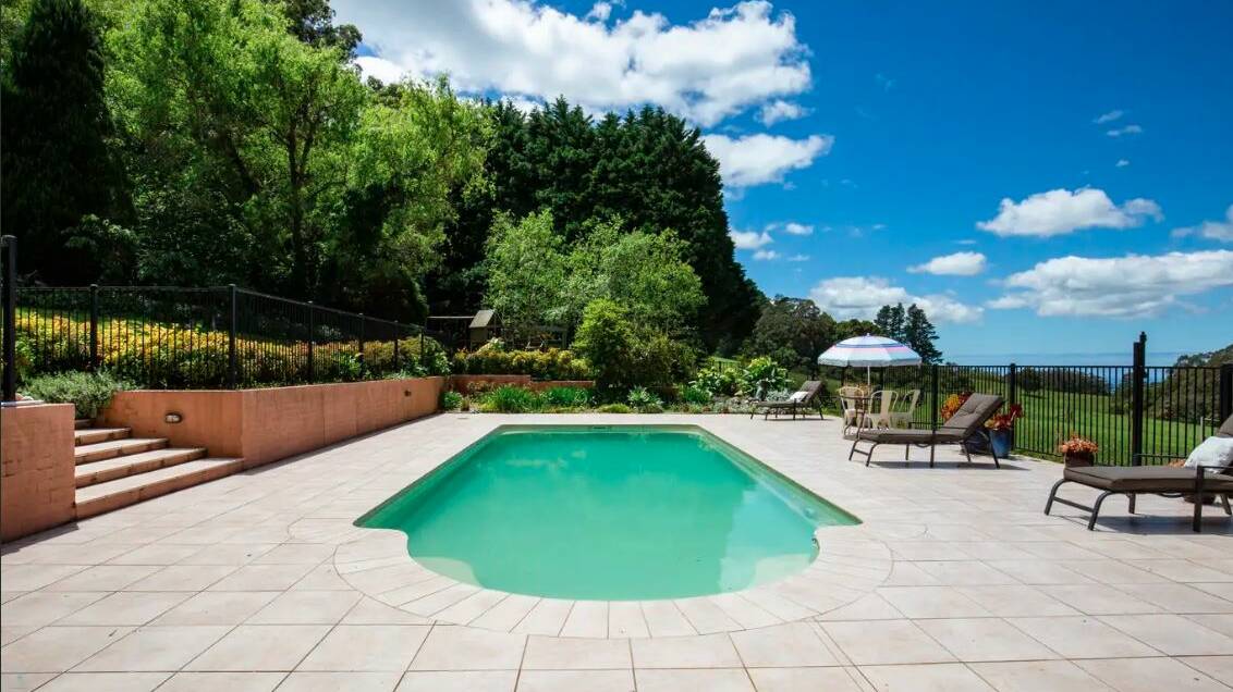 WOW: The property has a beautifully landscaped inground pool area, which is heated, a north facing cabana and plenty of room for a barbecue, Image supplied
