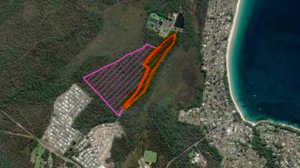 BURN AREA: The hazard reduction is approximately eight hectares between the villages of Vincentia and Bayswood. Only stage one of the burn is being conducted today (Friday), which is the eastern section of the hazard reduction, marked as the orange area on the map.