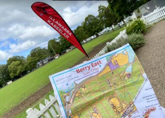 ROUTE: A copy of the map used to navigate around the Berry course. Image: Supplied