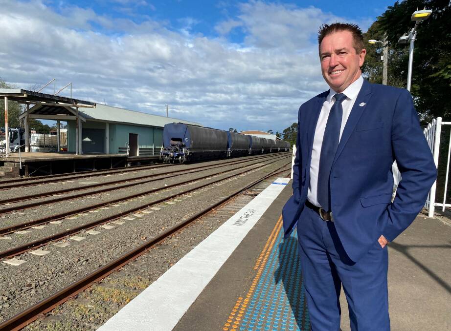 UPGRADE: Minister for Regional Transport and Roads Paul Toole at the Bomaderry Railway Station. 