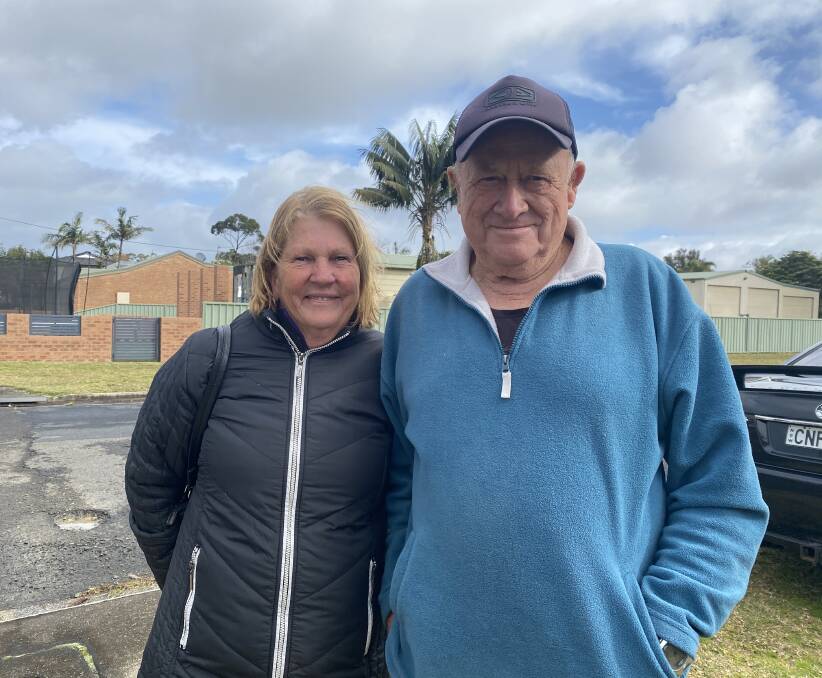 READY AS CAN BE: Longtime Sussex Inlet residents Sandra and Dennis Wood. 