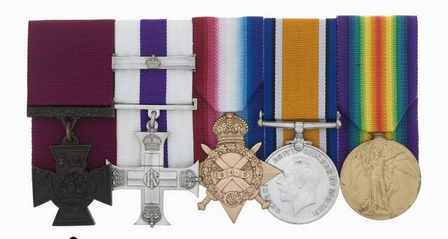 Lance Corporal Albert Jacka's Medals. Australian War Memorial
