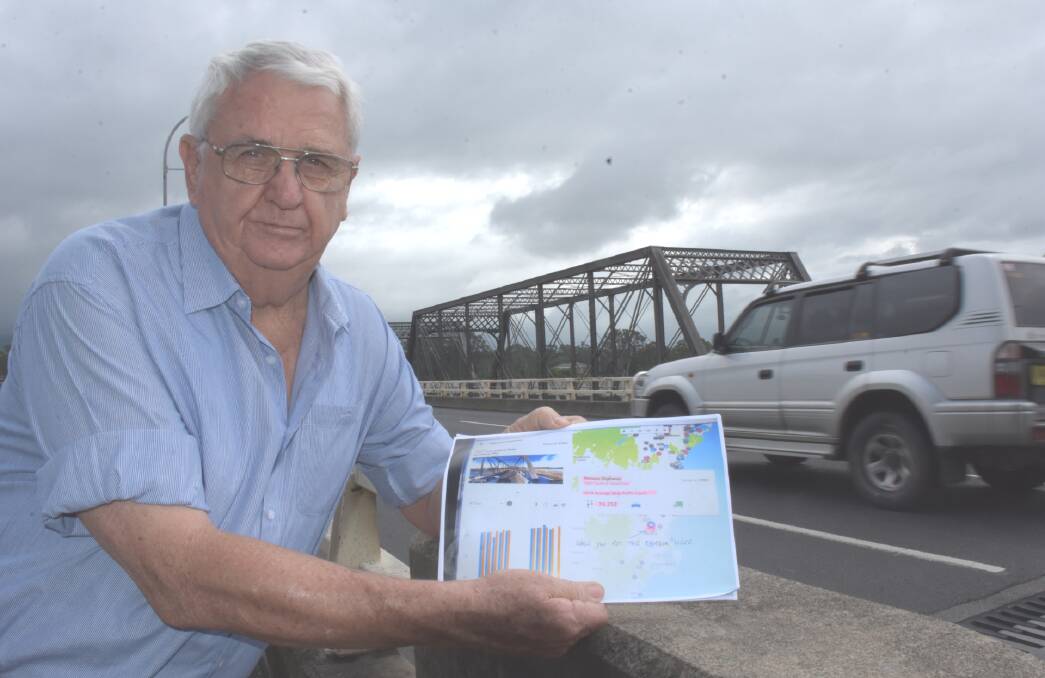 Nowra man Bill Hancock has questioned how Nowra's traffic network will cope during the Nowra bridge construction period and post-completion with Scenic Drive being closed.