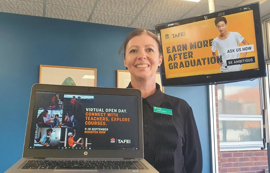 VIRTUAL REALITY: TAFE NSW hospitality teacher Cherie Hubbard encourages students from across the region to get a running start on their careers at next week's TAFE NSW Open Day, being held virtually for the first time this year.